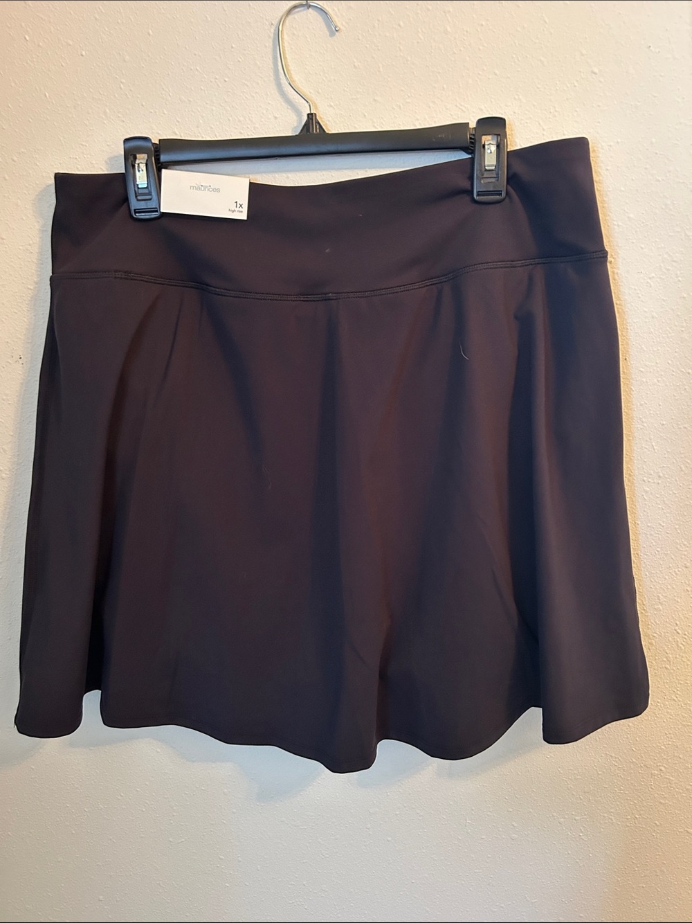 Maurices Black A-Line Skort with Wide Waistband - Picture 3 of 6